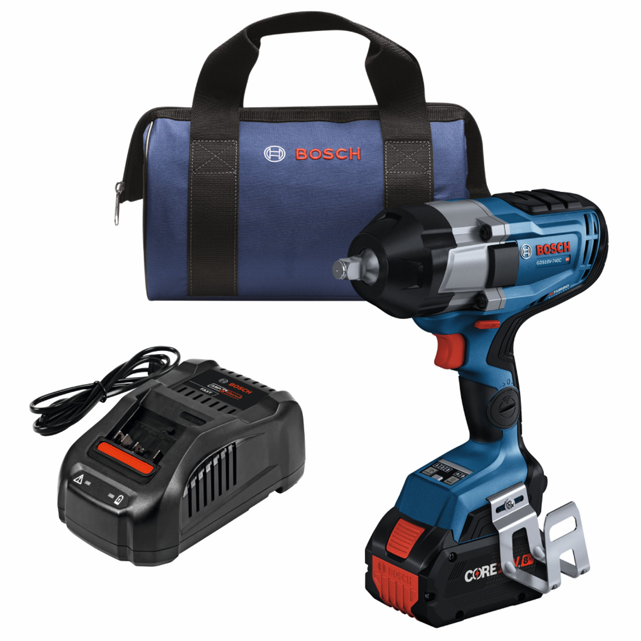 Bosch GDS18V-740CB14 PROFACTOR 18V Cordless Brushless 1/2 inch Impact Wrench with Friction Ring Kit