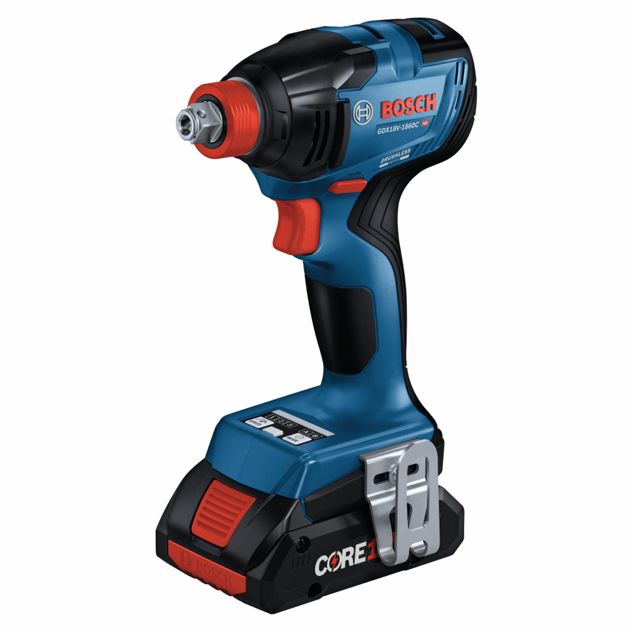 Bosch GDX18V-1860CB25 18V 1/4 inch  and 1/2 inch Cordless Brushless Two-In-One Bit/Socket Impact Driver/Wrench Kit