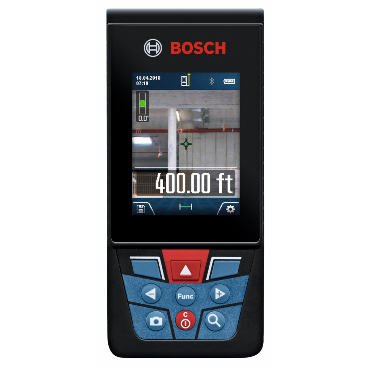 Bosch GLM400CL BLAZE Outdoor 400 feet Connected Laser Measure with Camera showing the camera capability Bosch GLM400CL BLAZE Outdoor 400 feet Connected Laser Measure with Camera showing the camera capability
