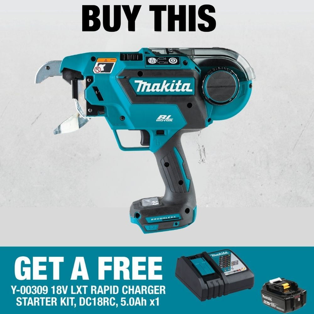Makita DTR181ZK 18V LXT Cordless Brushless Rebar Tying Tool (Tool Only)