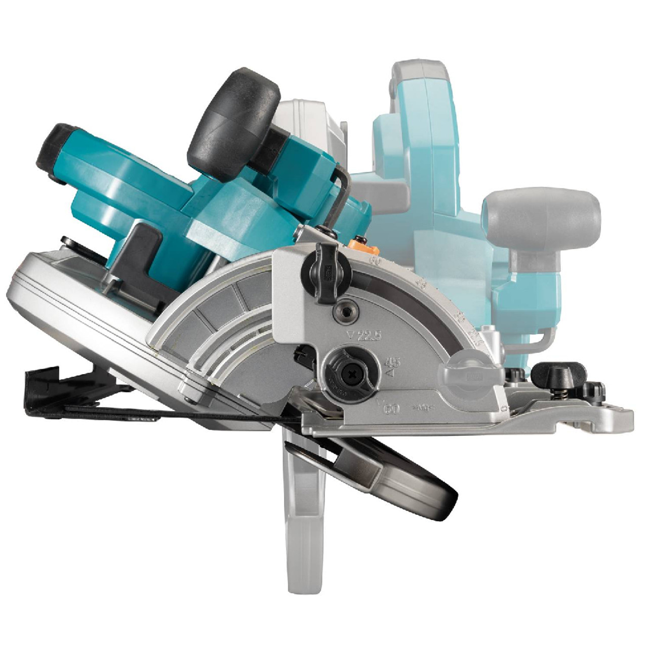 Makita HSO11GZ 40V Max XGT Cordless Brushless 10-1/4 inch Circular Saw (Tool Only) showing saws bevel capability