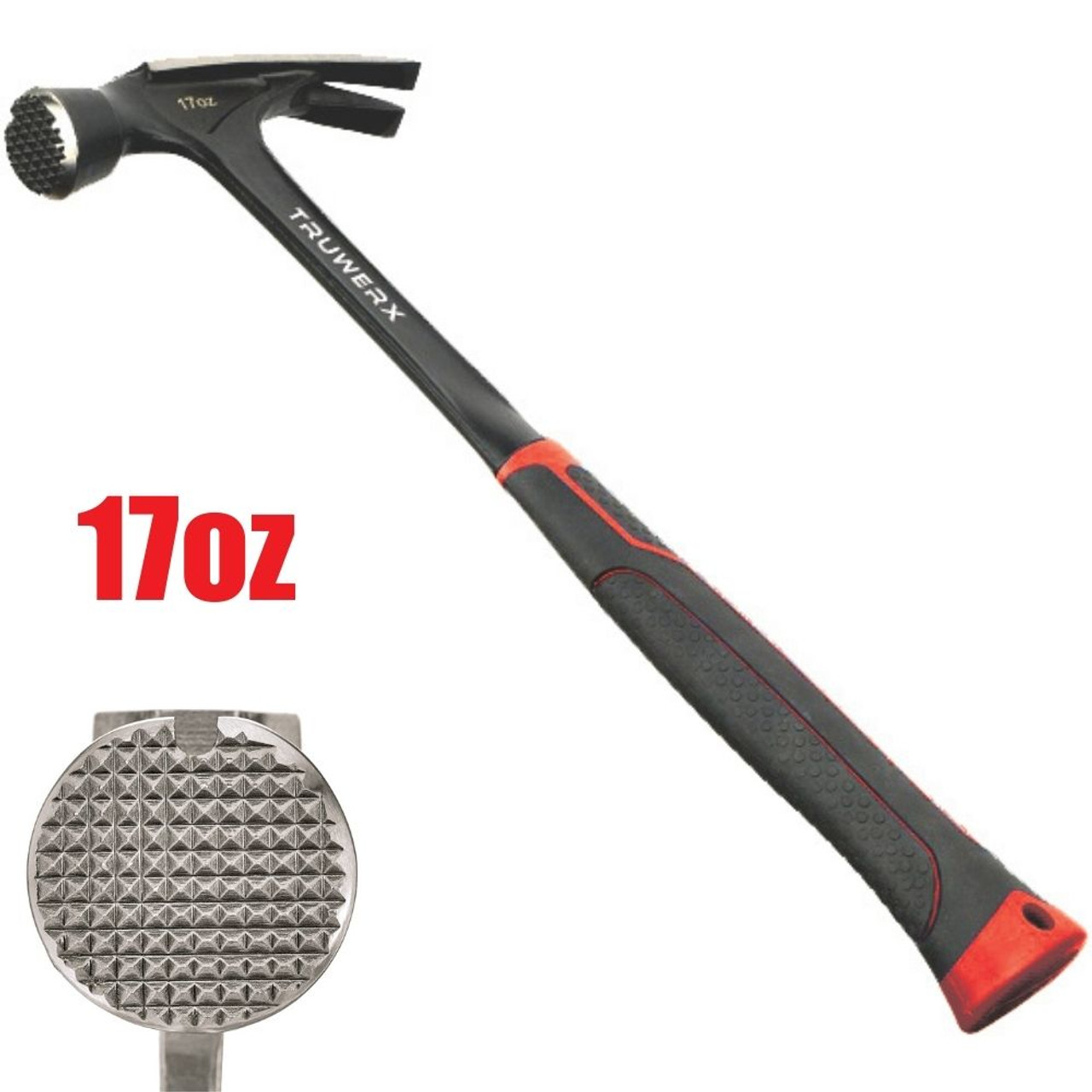 Truwerx 10020 17oz Framing Hammer with Milled Face