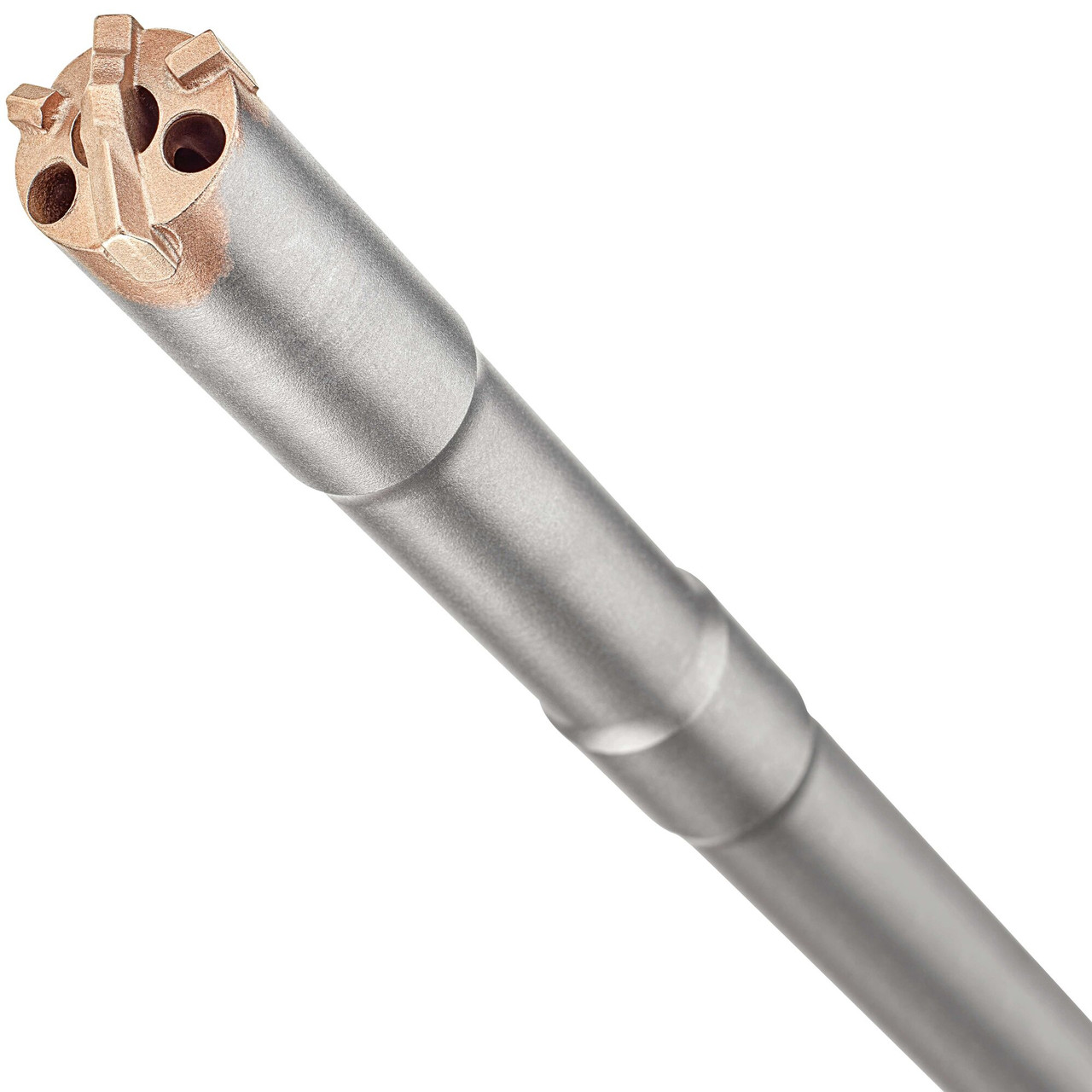 DeWalt DWA58118 1-1/8 inch SDS-MAX Hollow Drill Bit showing drill bit with carbide tips DeWalt DWA58118 1-1/8 inch SDS-MAX Hollow Drill Bit showing drill bit with carbide tips