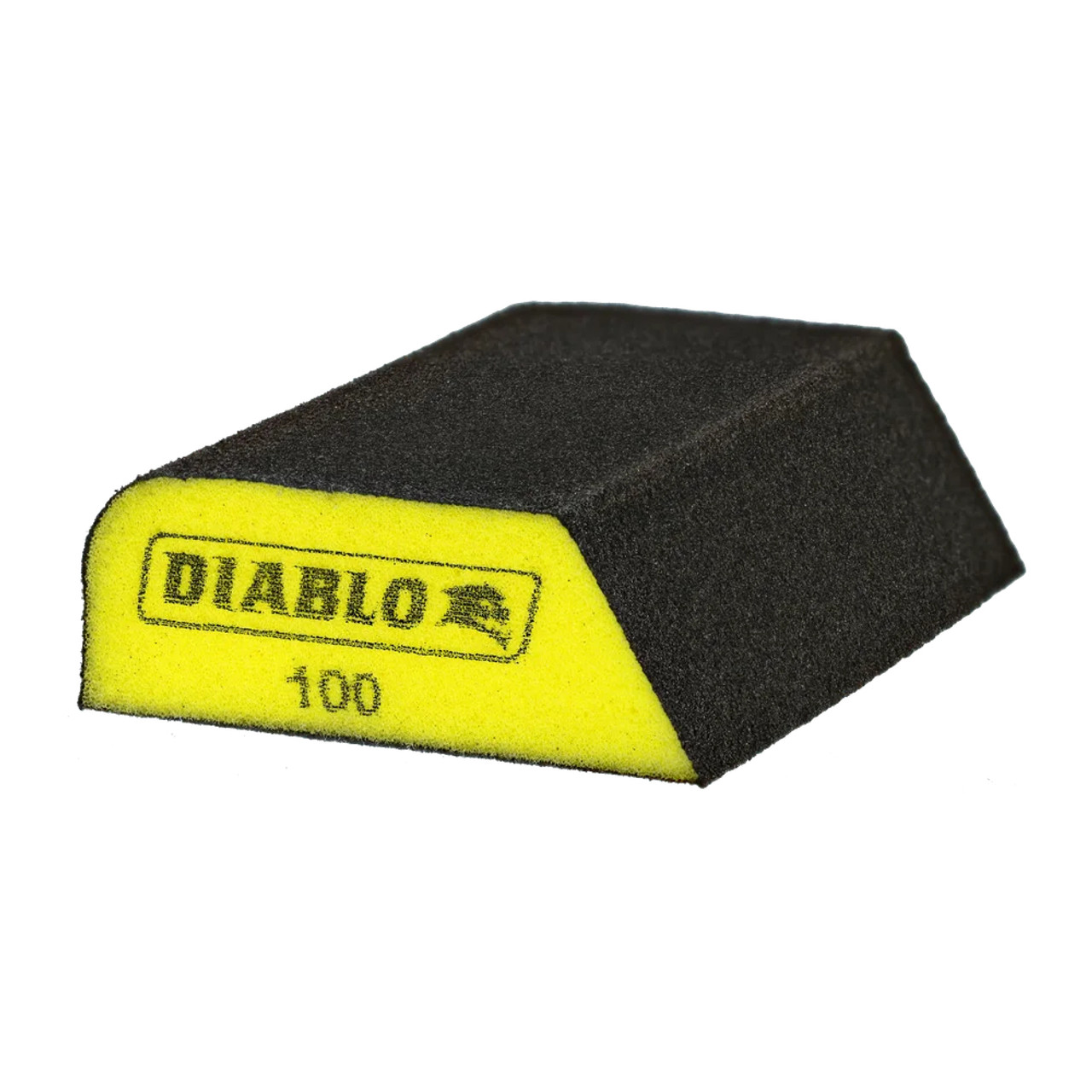 Diablo DFBCOMBFIN01G  4 Inch x 2-1/2 Inch x 1 Inch 100-Grit Yellow Dual-Edge Sanding Sponge Diablo DFBCOMBFIN01G  4 Inch x 2-1/2 Inch x 1 Inch 100-Grit Yellow Dual-Edge Sanding Sponge