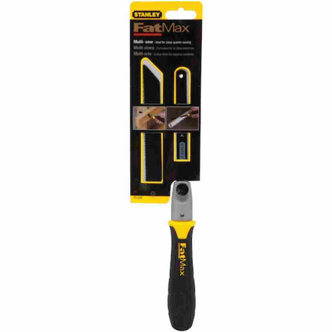 Stanley 20220 FATMAX 6 inch Multi Saw showing in packaging Stanley 20220 FATMAX 6 inch Multi Saw showing in packaging