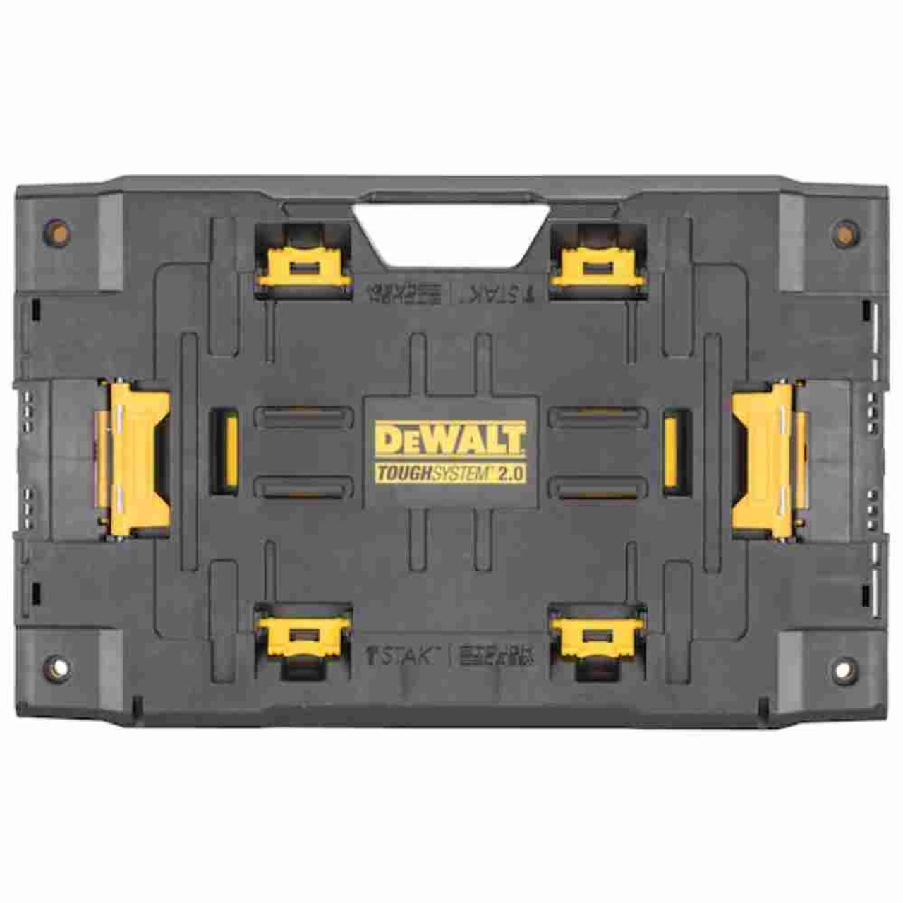 DeWalt DWST08017 TOUGHSYSTEM to TSTACK 2.0 Adaptor showing all mounting systems included in adaptor