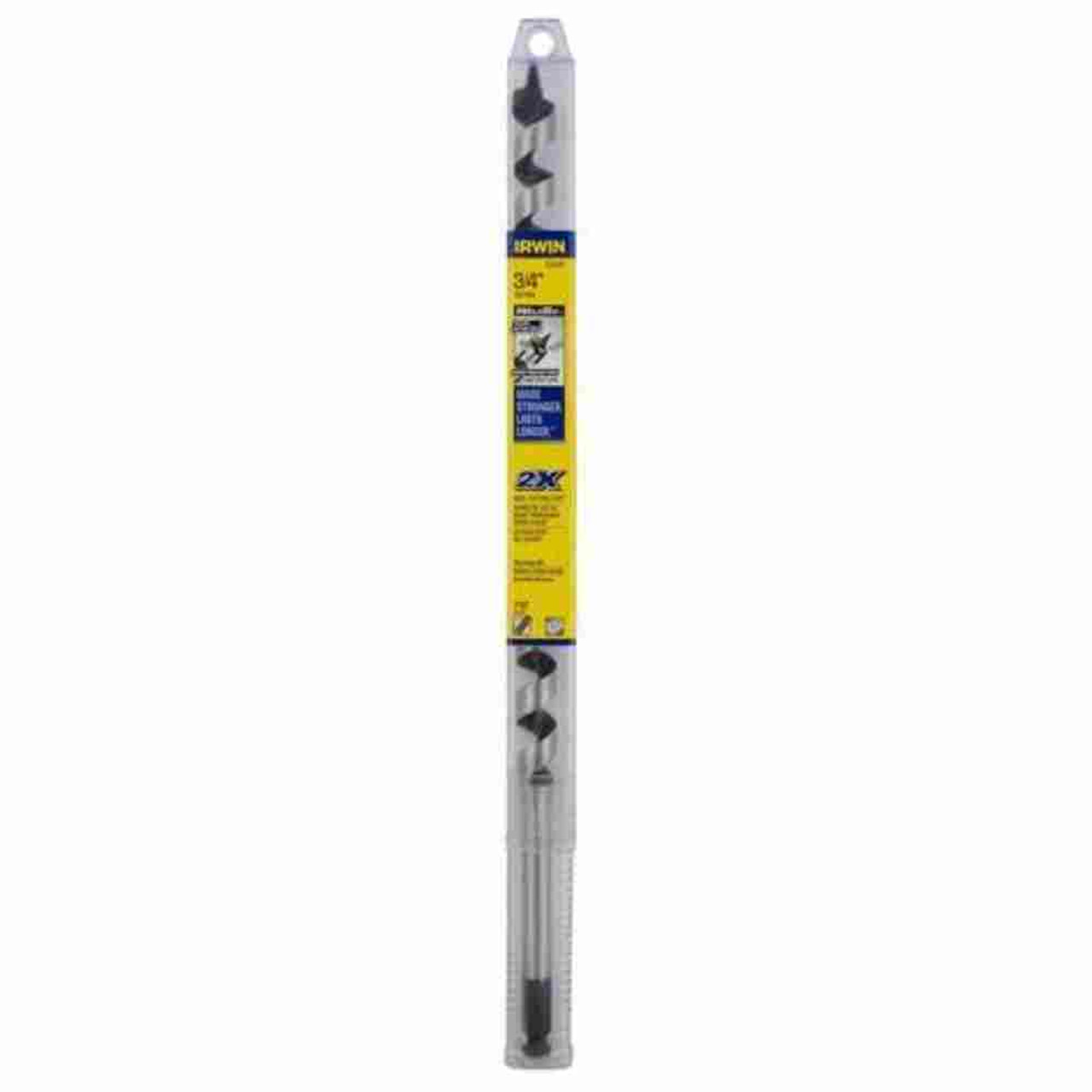 Irwin 3043009 3/4 inch x 17 inch Weldtec Ship Auger Bit showing in packaging Irwin 3043009 3/4 inch x 17 inch Weldtec Ship Auger Bit showing in packaging