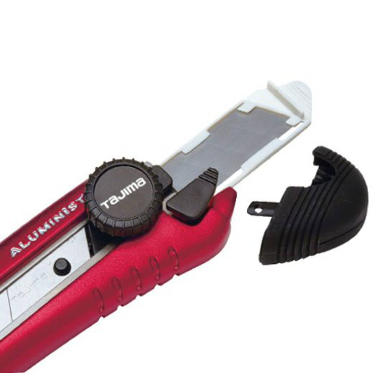 Tajima AC-701R Rock Hard Aluminist 701R 25mm Dial Lock Utility Knife showing blade being changed