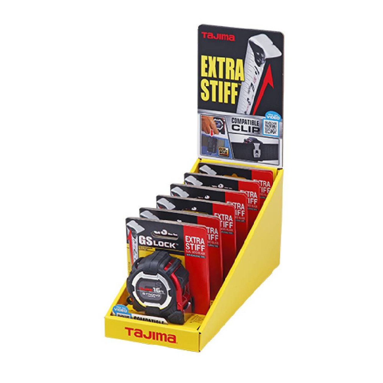 Tajima GS-C16BW GS Lock Compatible Clip 16' x 1 inch Tape Measure