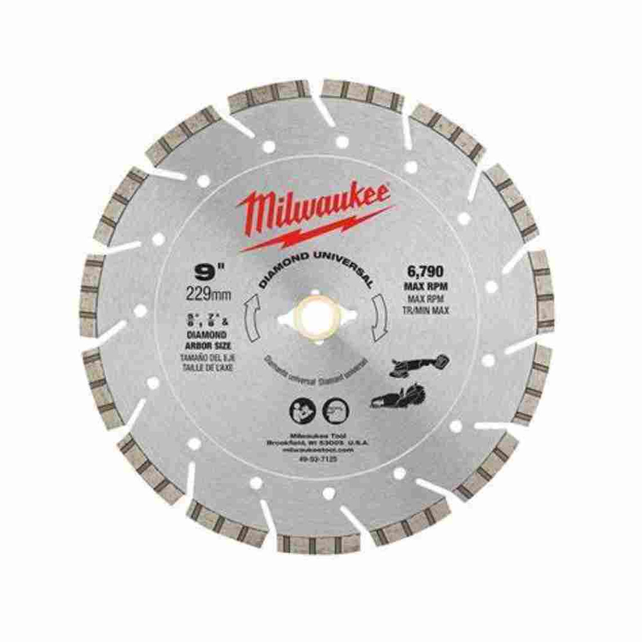 Milwaukee 49-93-7125 9 inch Diamond Universal Segmented Turbo Blade