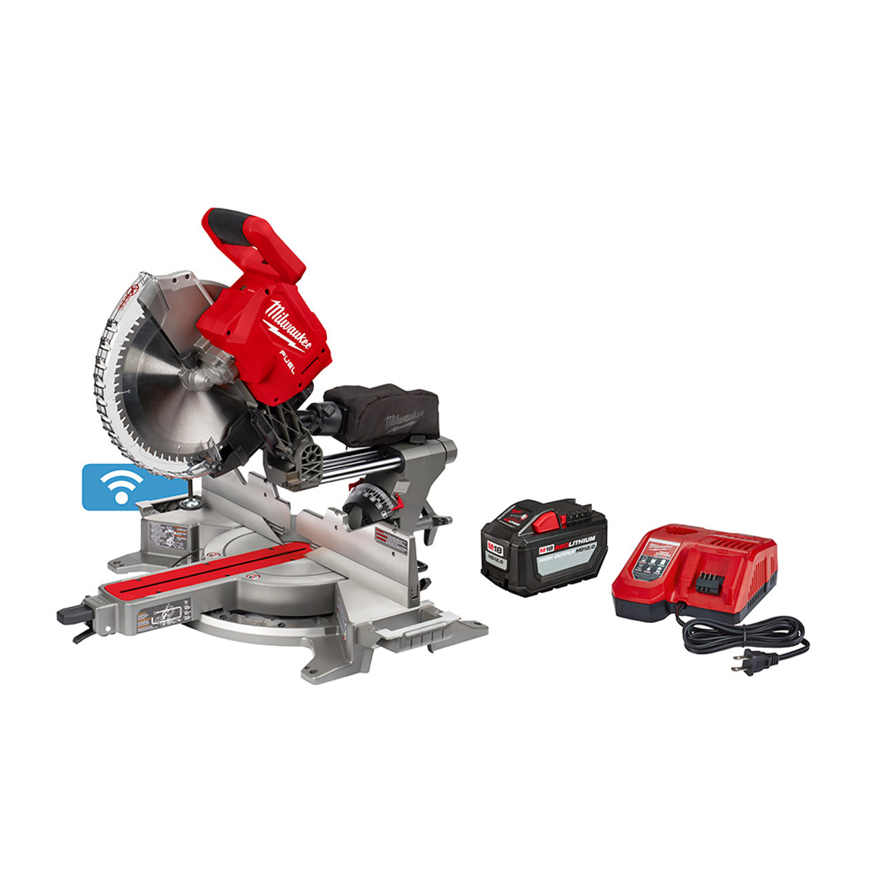 Milwaukee 2739-21HD M18 FUEL Cordless Brushless 12 Inch Dual Bevel Sliding Compound Mitre Saw with ONE-KEY Kit Milwaukee 2739-21HD M18 FUEL Cordless Brushless 12 Inch Dual Bevel Sliding Compound Mitre Saw with ONE-KEY Kit