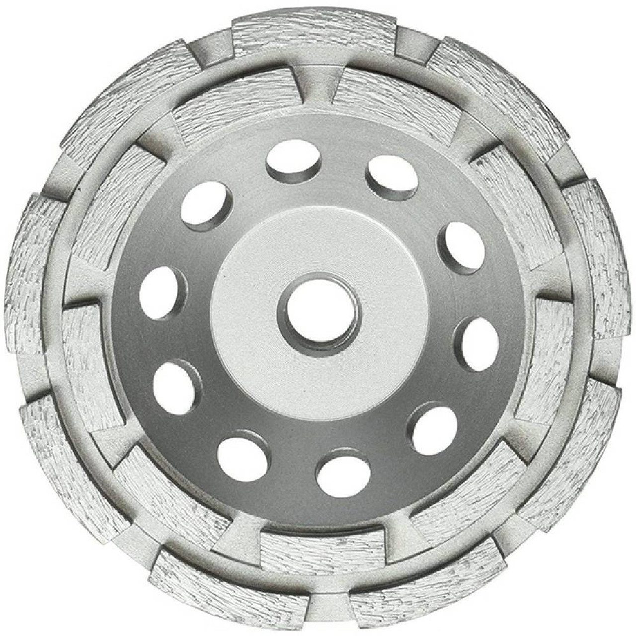 Milwaukee 49-93-7760 5 inch Double Row Segmented Diamond Cup Wheel Milwaukee 49-93-7760 5 inch Double Row Segmented Diamond Cup Wheel