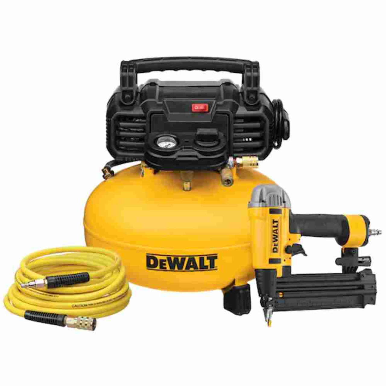 DeWalt DWFP1KIT 6 Gallon 165 PSI Pancake Compressor and 18-Gauge Brad Nailer Combo Kit