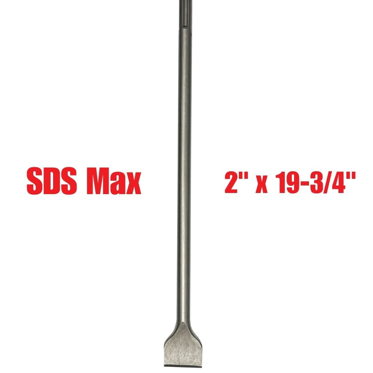 Truwerx 46178 2 inch x 19-3/4 inch SDS Max Rotary Hammer Flat Chisel