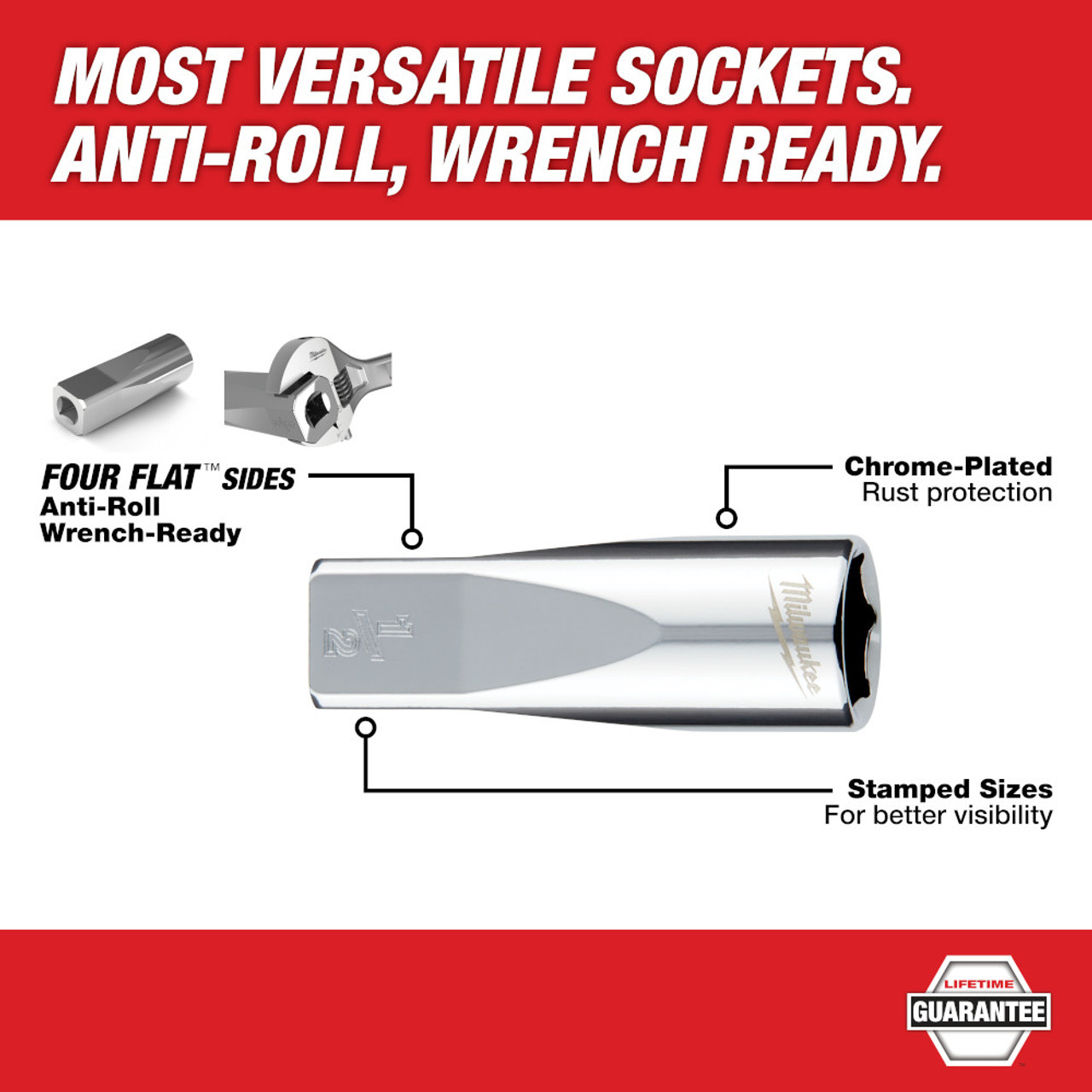 Milwaukee 45-34-8030 11/32 inch 3/8 inch Drive SAE 6pt Deep Socket Milwaukee 45-34-8030 11/32 inch 3/8 inch Drive SAE 6pt Deep Socket