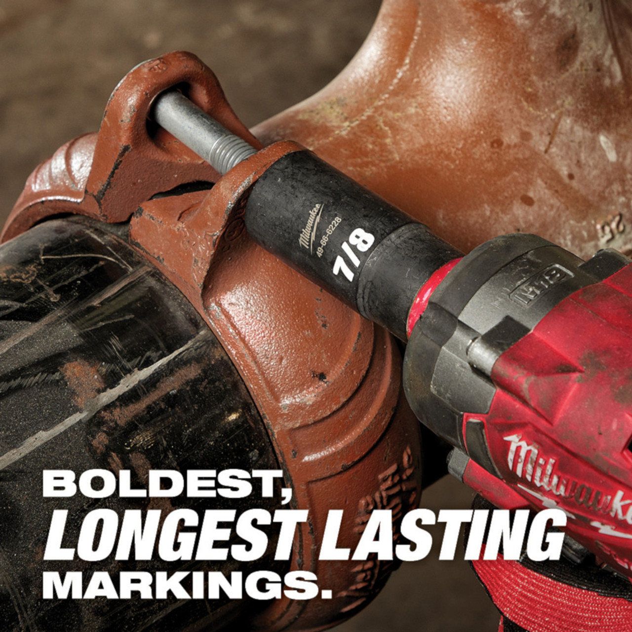 Milwaukee 49-66-6225 SHOCKWAVE Impact Duty 11/16 inch 1/2 inch Drive SAE 6pt Deep Socket Milwaukee 49-66-6225 SHOCKWAVE Impact Duty 11/16 inch 1/2 inch Drive SAE 6pt Deep Socket