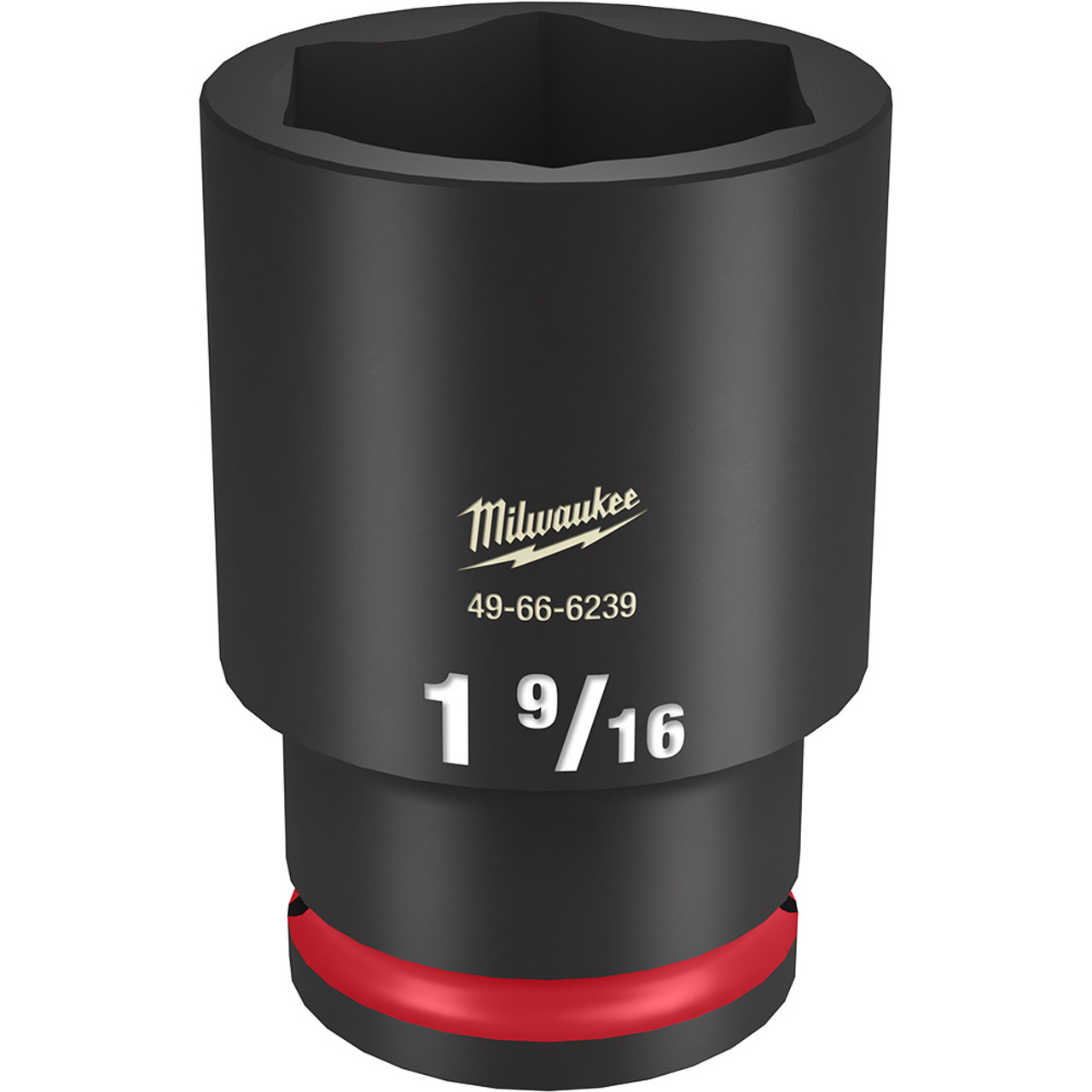 Milwaukee 49-66-6239 SHOCKWAVE Impact Duty 1-9/16 inch 1/2 inch Drive SAE 6pt Deep Socket Milwaukee 49-66-6239 SHOCKWAVE Impact Duty 1-9/16 inch 1/2 inch Drive SAE 6pt Deep Socket