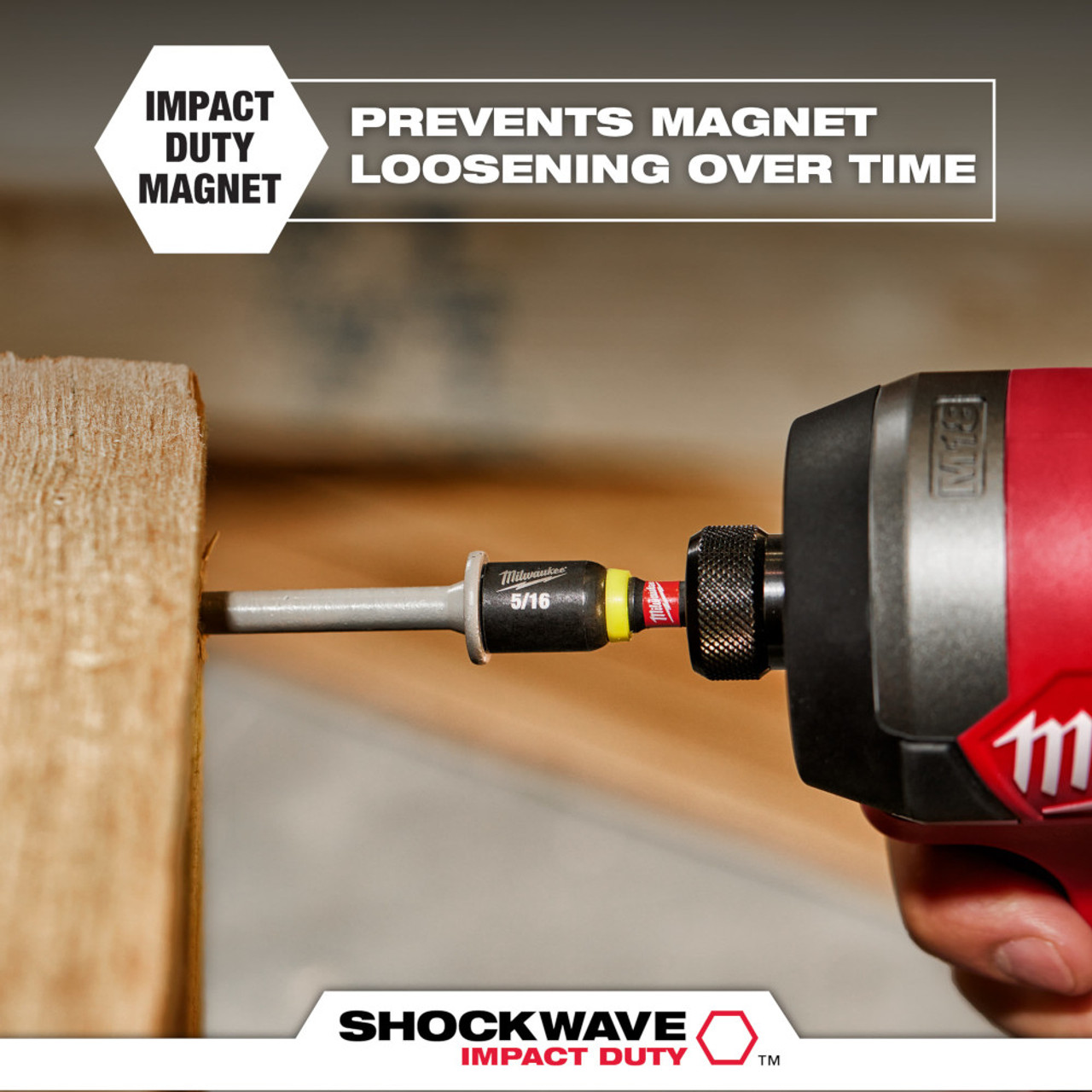 Milwaukee 49-66-4537 1/2 inch x 2-9/16 inch SHOCKWAVE Impact Duty Magnetic Nut Driver