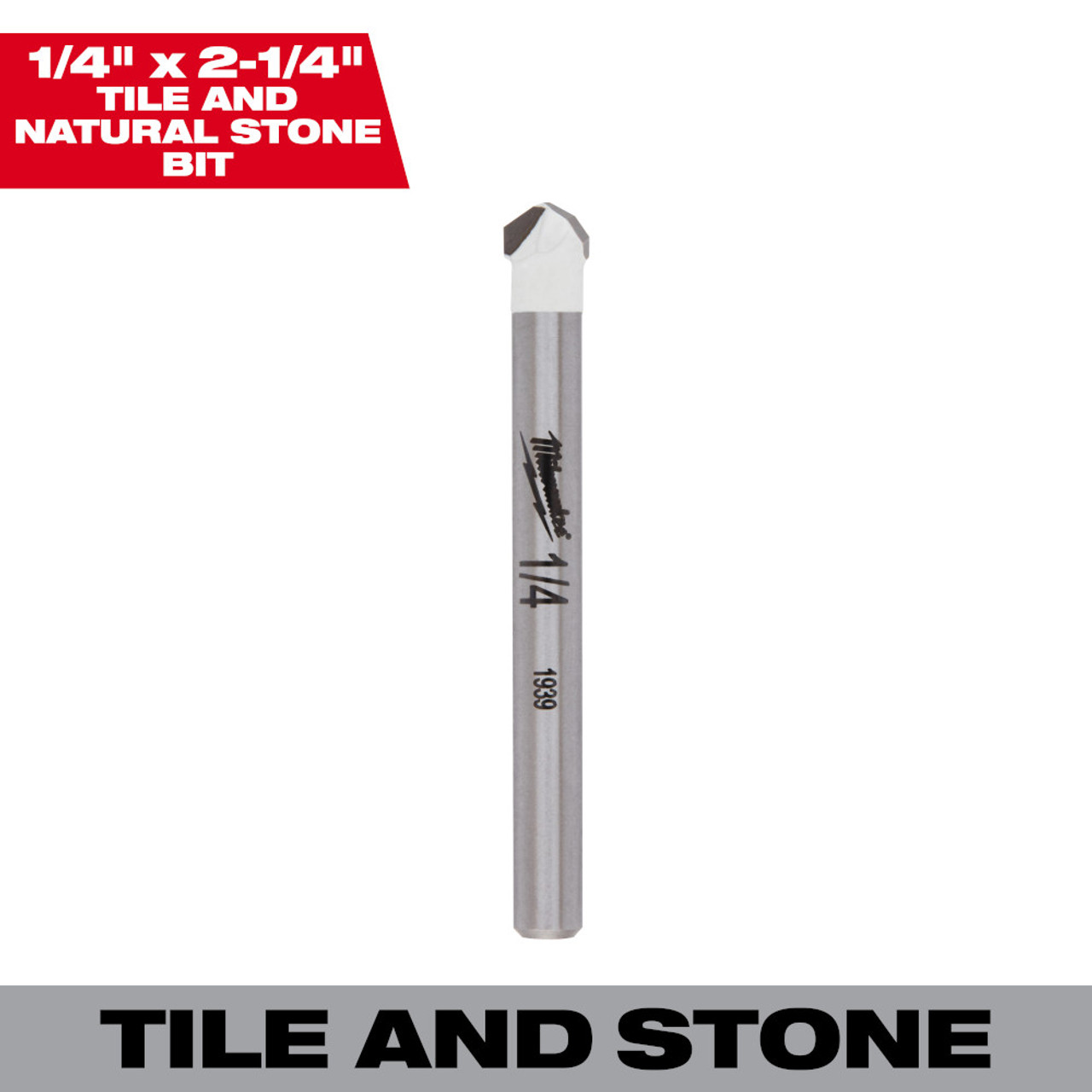 Milwaukee 48-20-8992 1/4 inch Tile and Natural Stone Bit Milwaukee 48-20-8992 1/4 inch Tile and Natural Stone Bit