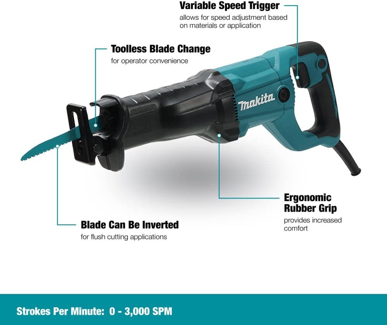 Makita JR3051T Reciprocating Saw Makita JR3051T Reciprocating Saw