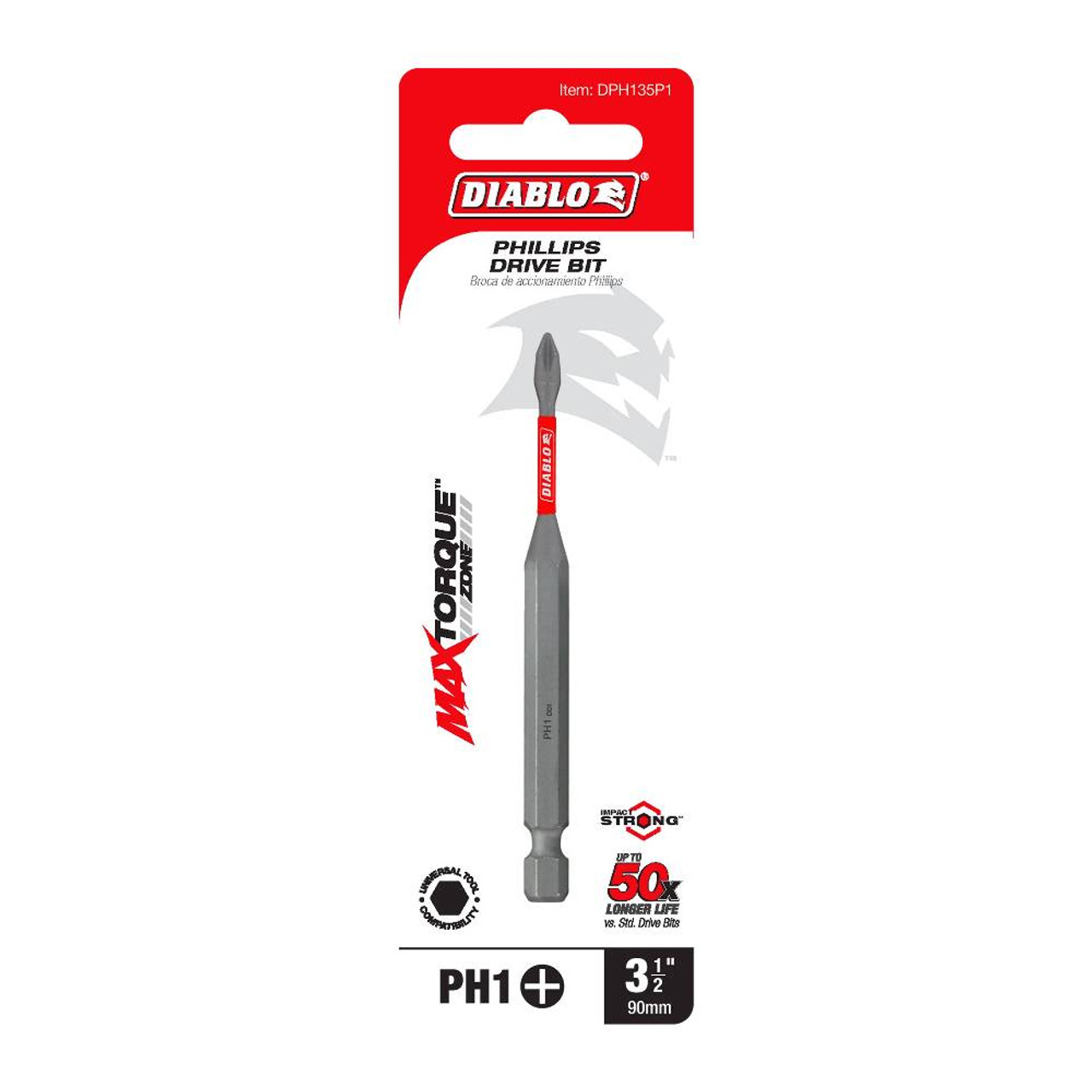Diablo DPH235P1 3-1/2 inch #2 Phillips Drive Bit Diablo DPH235P1 3-1/2 inch #2 Phillips Drive Bit