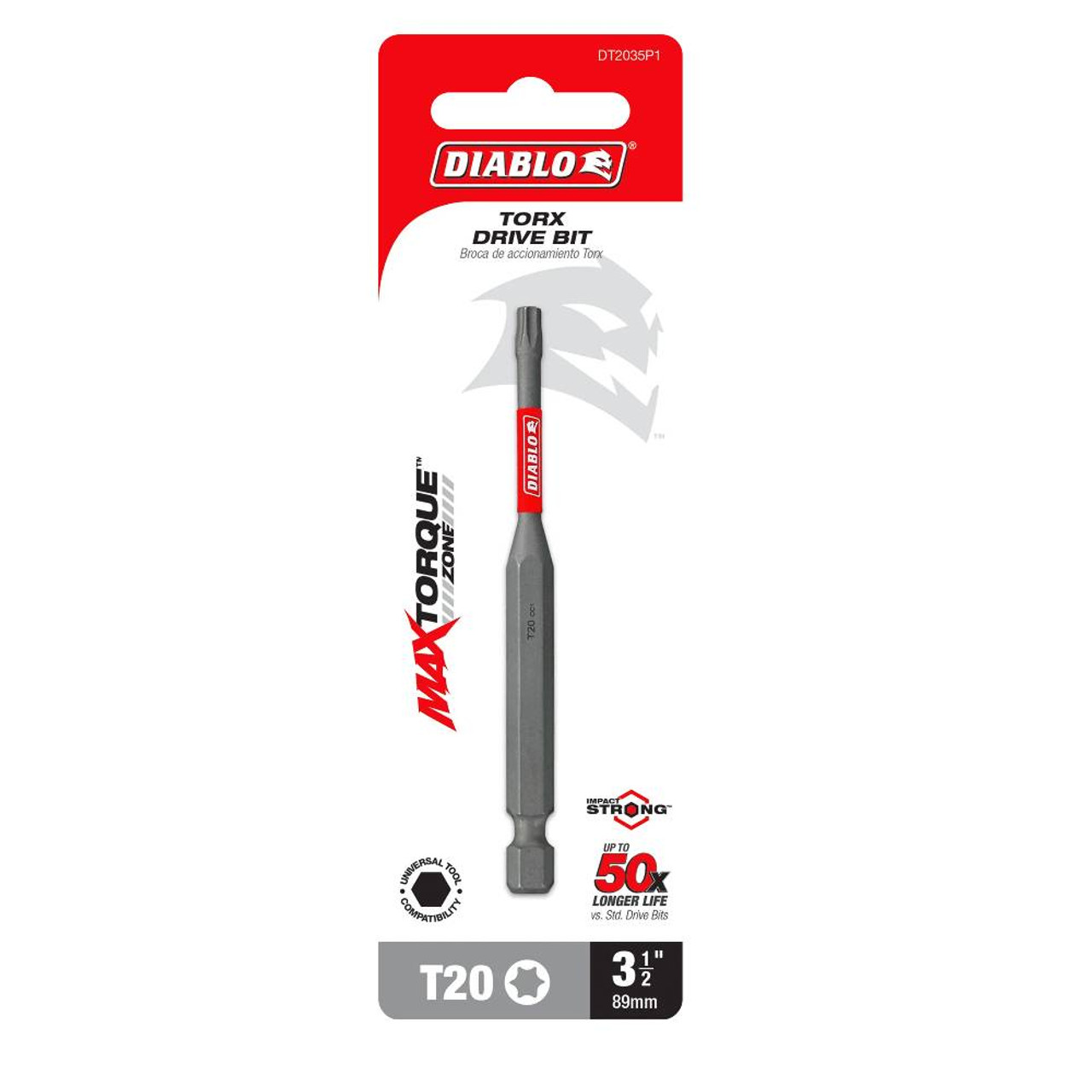 Diablo DT2035P1 3-1/2 Inch #20 Torx Drive Bit Diablo DT2035P1 3-1/2 Inch #20 Torx Drive Bit