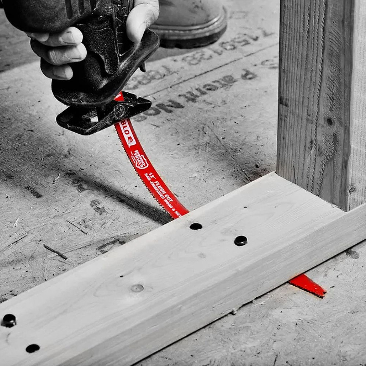 Diablo DS1212BW5C 12 inch x 6/12 TPI Bi-Metal Reciprocating Saw Blades for Nail-Embedded Wood Cutting - 5pk