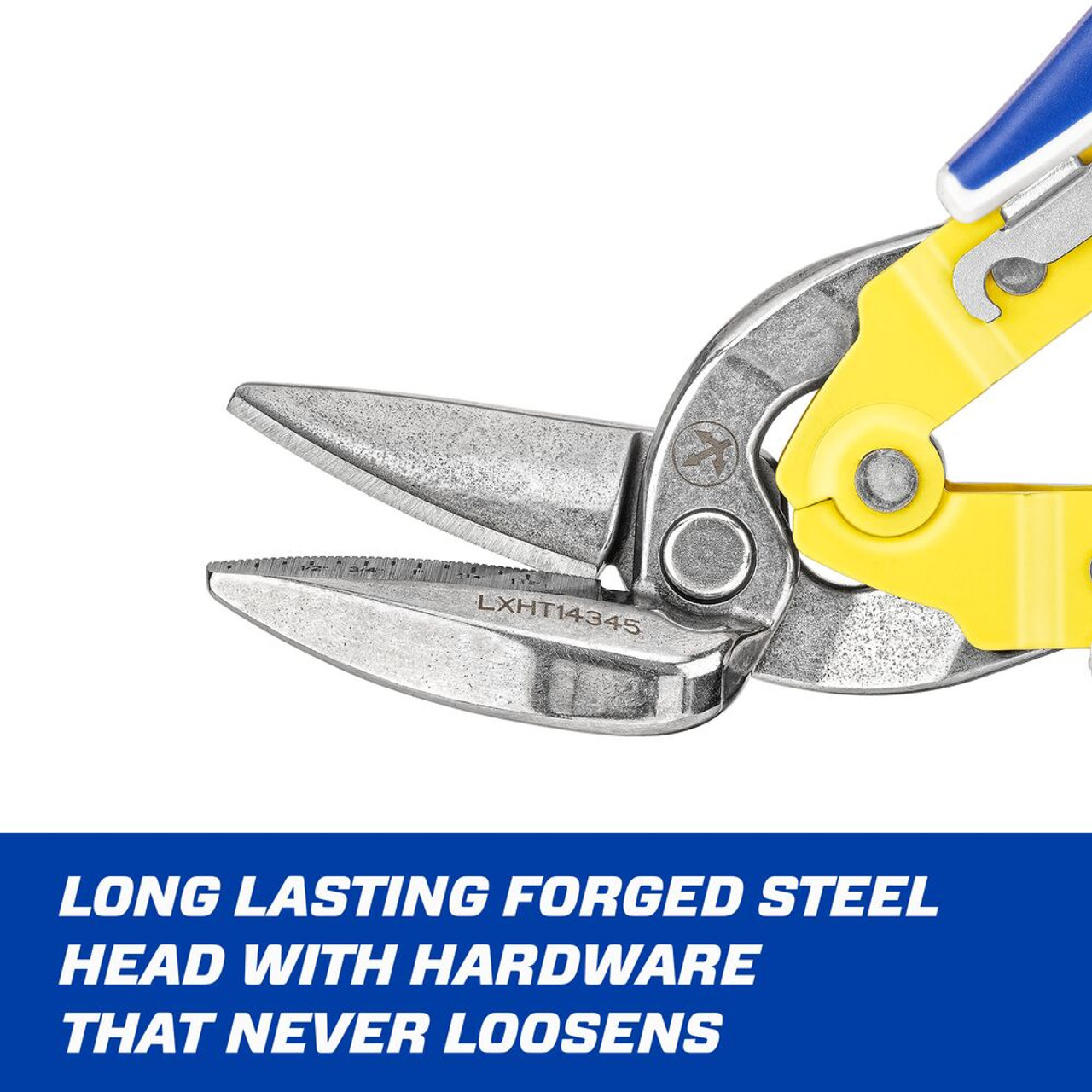 Lenox LXHT14345 Offset Straight-Cut Aviation Snips