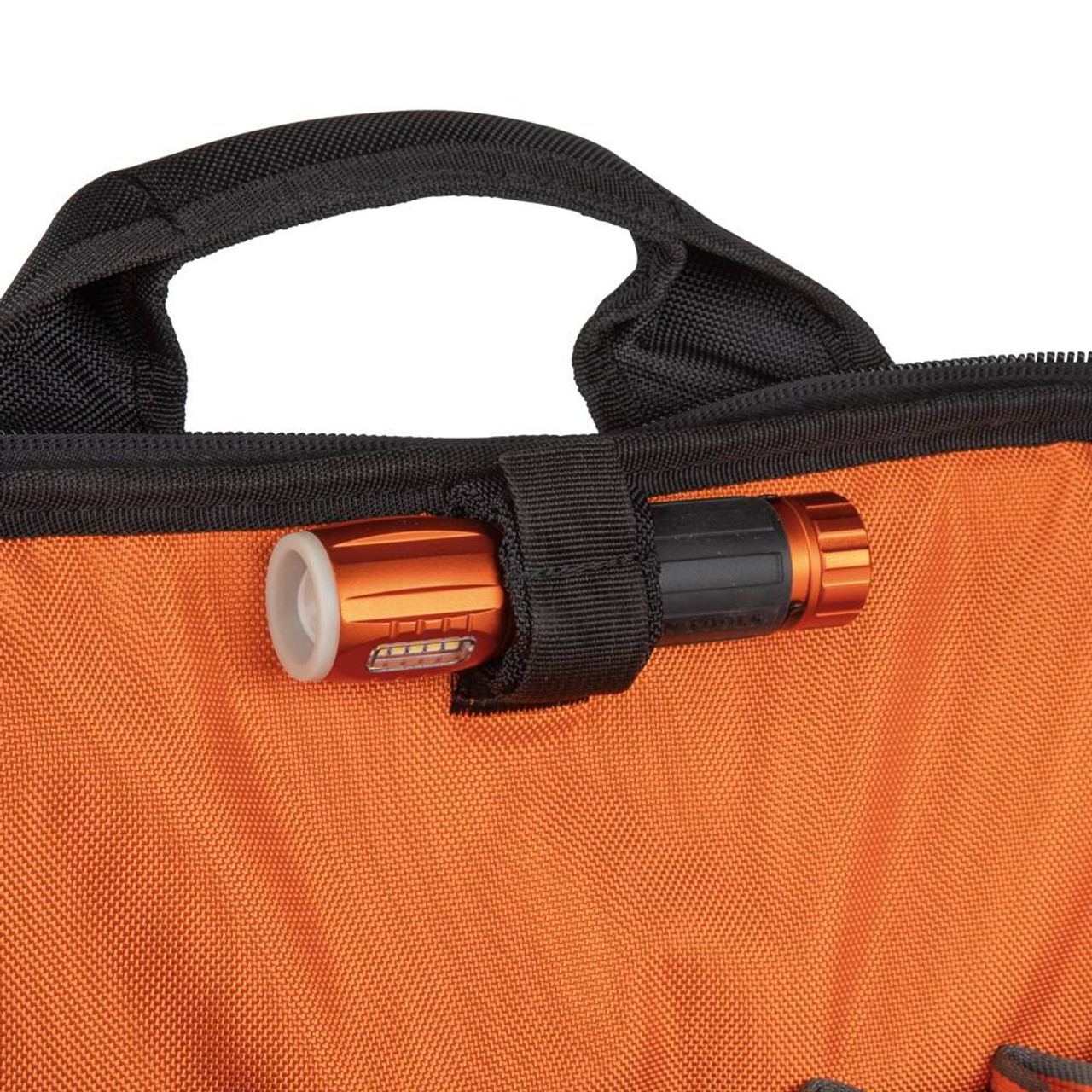 Klein Tools 55655 Tradesman Pro Tool Station Tool Bag Backpack with Work Light Klein Tools 55655 Tradesman Pro Tool Station Tool Bag Backpack with Work Light