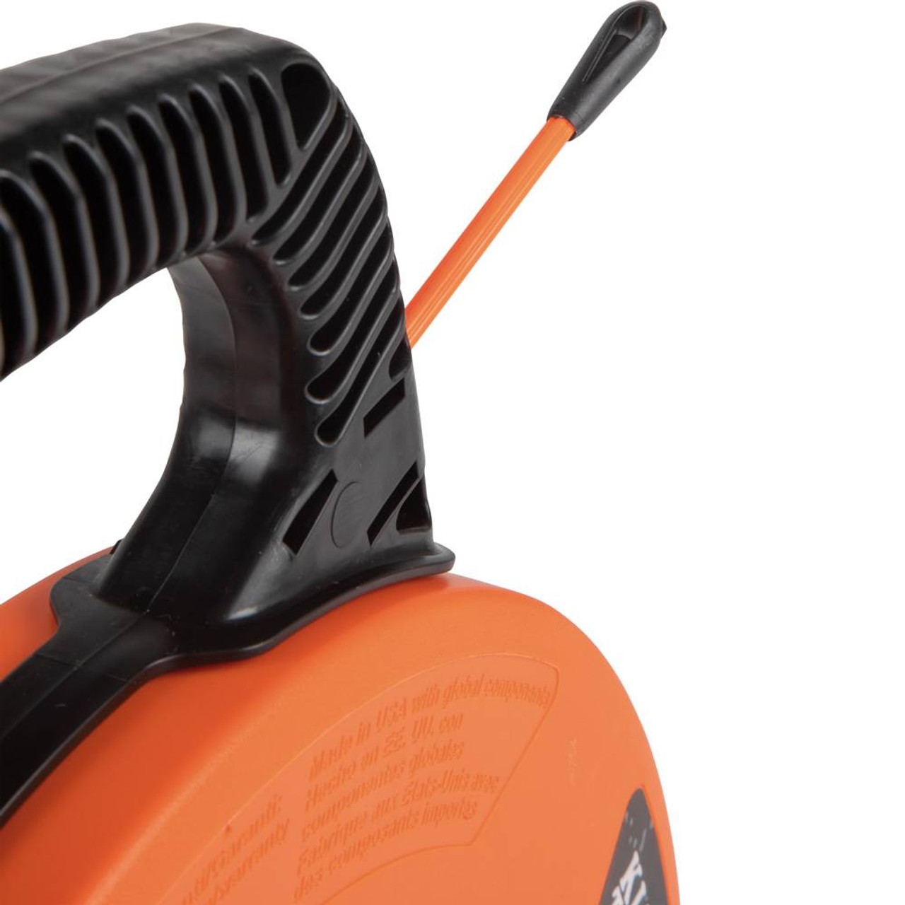 Klein Tools 56383 100' Multi-Groove Fibreglass Fish Tape with Nylon Tip