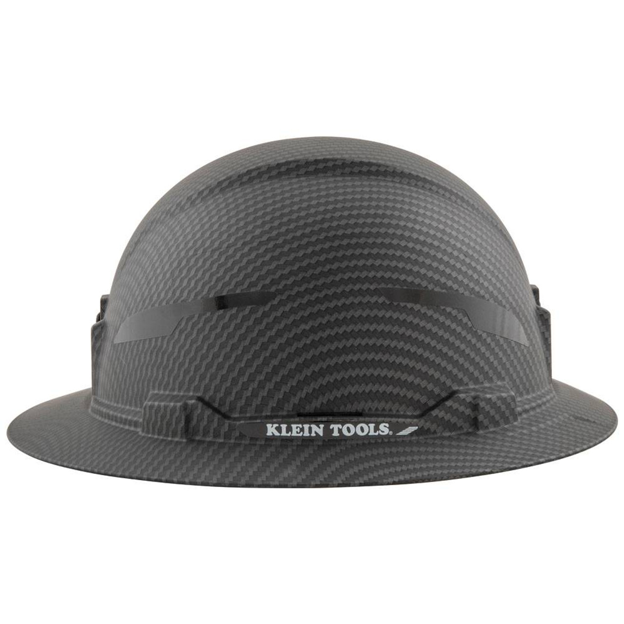 Klein Tools 60345 Black Premium KARBN Pattern Non-Vented Full Brim Hard Hat