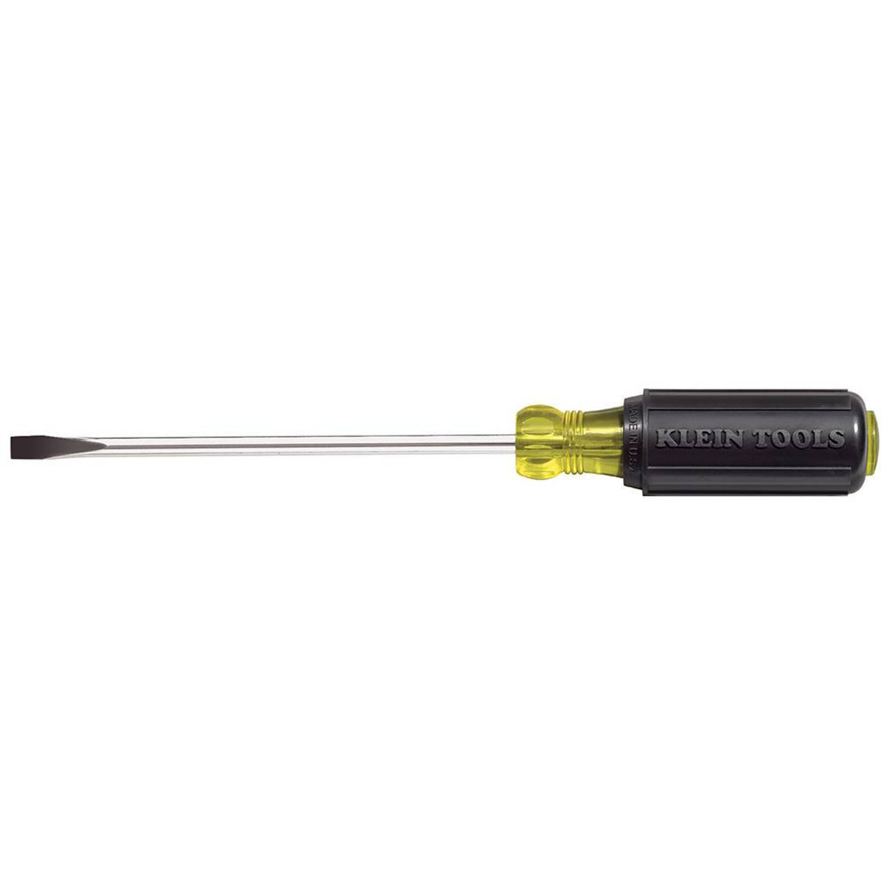 Klein Tools 605-4 1/4-inch x 4-inch Cabinet Tip Round Shank Slotted Screwdriver
