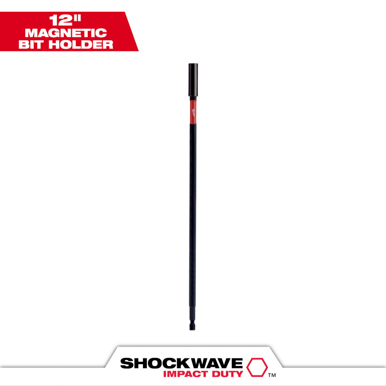 Milwaukee 48-32-4512 SHOCKWAVE Impact Duty 12 inch Magnetic Bit Holder Milwaukee 48-32-4512 SHOCKWAVE Impact Duty 12 inch Magnetic Bit Holder