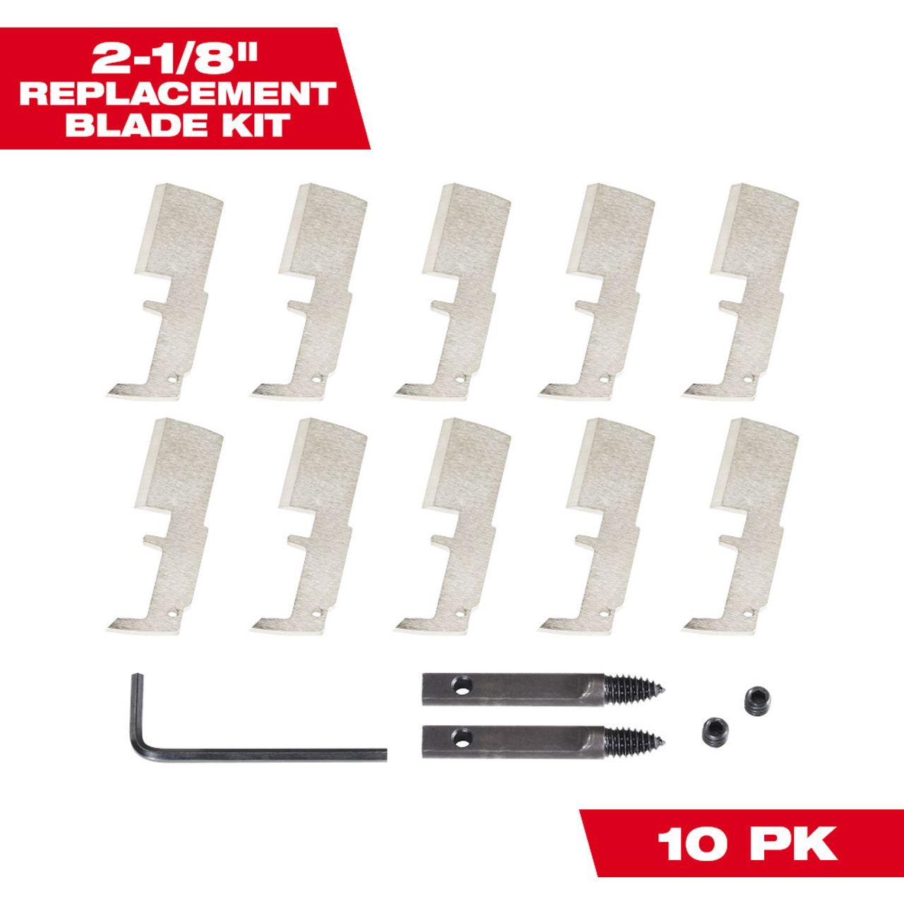 Milwaukee 48-25-5340 2-1/8 inch SWITCHBLADE Selfeed Bit Blade Replacement Kit - 10pk Milwaukee 48-25-5340 2-1/8 inch SWITCHBLADE Selfeed Bit Blade Replacement Kit - 10pk