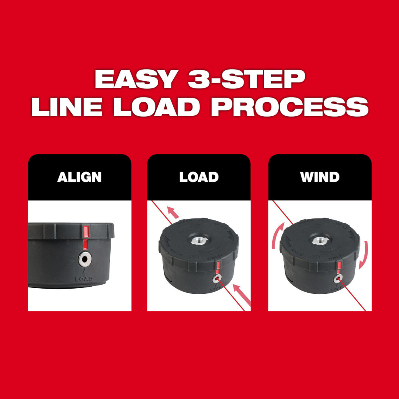 Milwaukee 49-16-2748 Replacement M18 Easy Load Trimmer Head Milwaukee 49-16-2748 Replacement M18 Easy Load Trimmer Head
