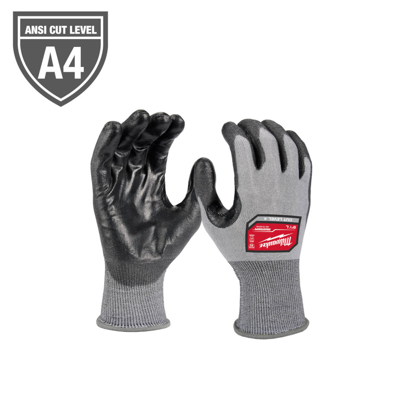 Milwaukee 48-73-8741 Cut Level 4 High Dexterity Polyurethane Dipped Gloves - Medium