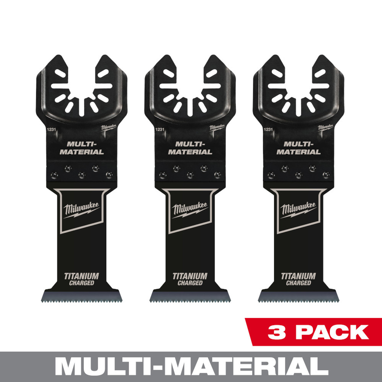 Milwaukee 49-25-1233 OPEN-LOK 1-3/8-inch Universal Fit Titanium Enhanced Bi-Metal Multi-Material Cutting Multi-Tool Oscillating Blades - 3pk Milwaukee 49-25-1233 OPEN-LOK 1-3/8-inch Universal Fit Titanium Enhanced Bi-Metal Multi-Material Cutting Multi-Tool Oscillating Blades - 3pk
