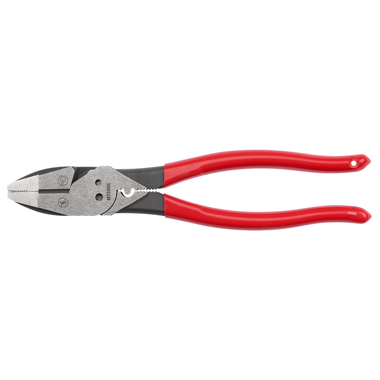 Milwaukee MT500C 9 inch Lineman foots Dipped Grip Pliers with Crimper  and Bolt Cutter