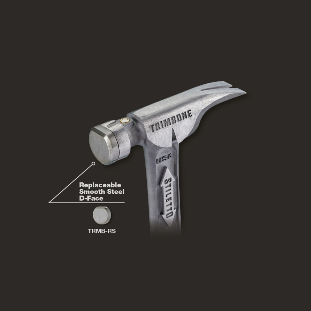 Stiletto TRMB TRIMBONE 10oz Titanium Finish Hammer Stiletto TRMB TRIMBONE 10oz Titanium Finish Hammer