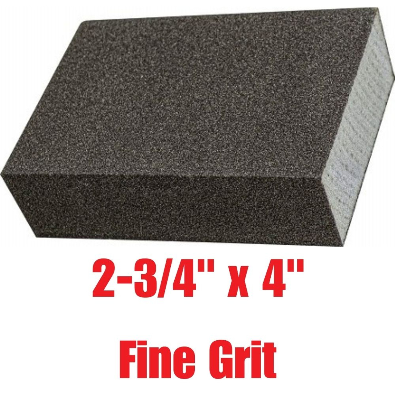 Truwerx 54007 2-3/4 Inch x 4 Inch Fine Grit Sanding Sponge