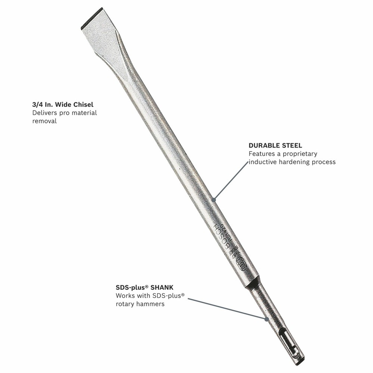 Bosch HS1420 3/4 inch x 10 inch SDS Plus Bulldog Chisel Bosch HS1420 3/4 inch x 10 inch SDS Plus Bulldog Chisel