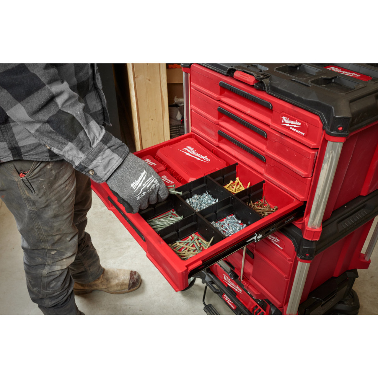 Milwaukee 48-22-8444 PACKOUT 4-Drawer Tool Box Milwaukee 48-22-8444 PACKOUT 4-Drawer Tool Box