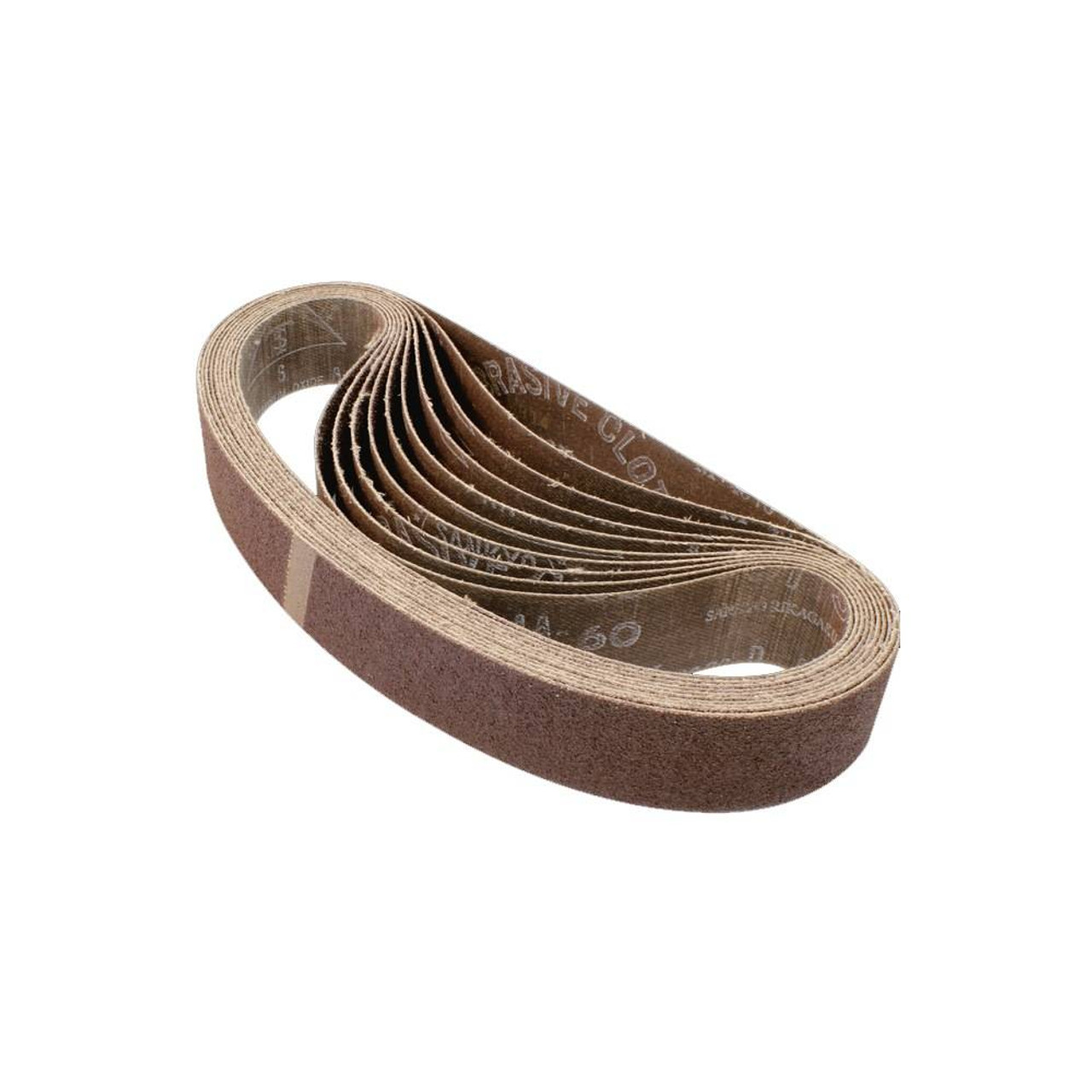 Makita 742302-5 60 Grit 1-1/8 Inch x 21 Inch Sanding Belts - 10pk