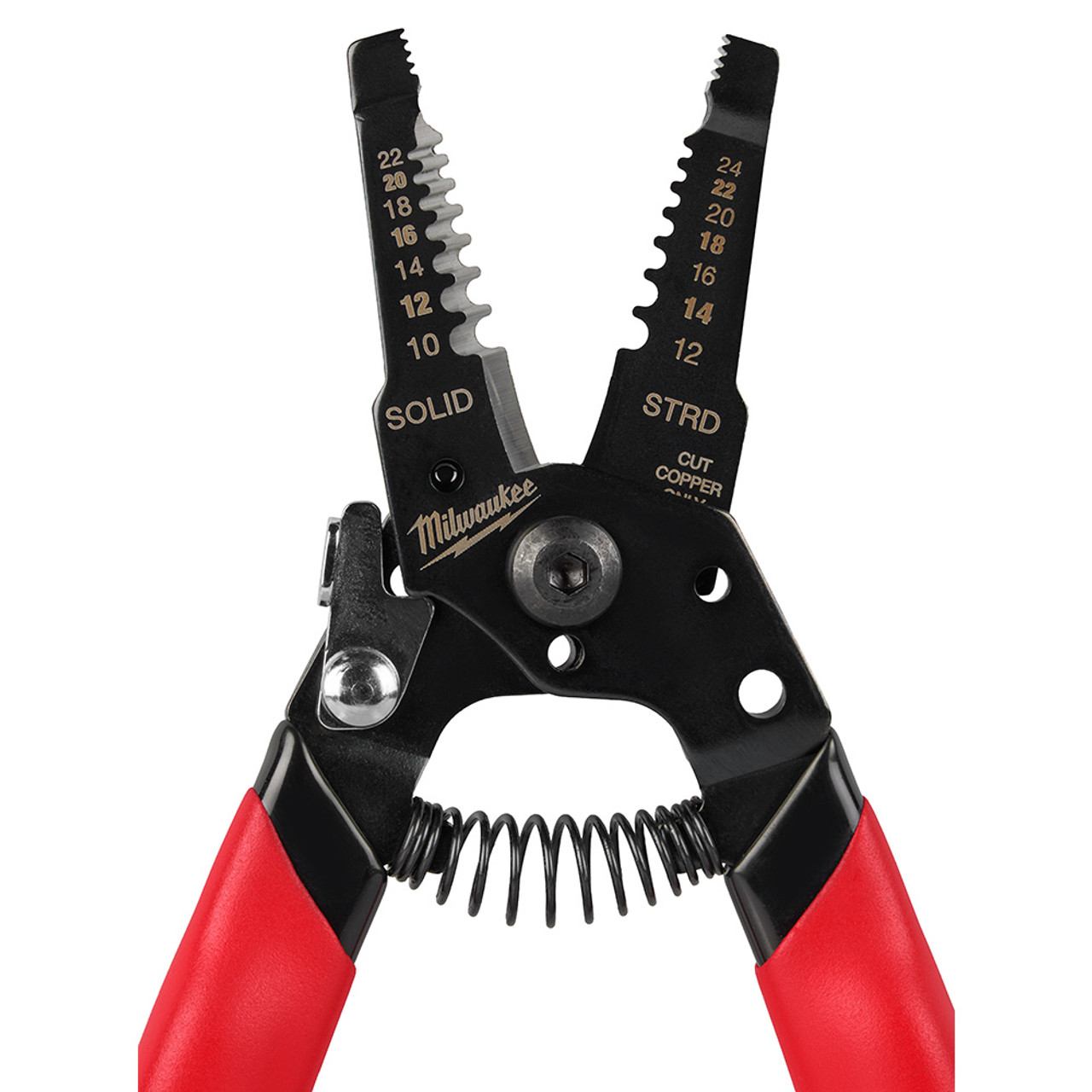 Milwaukee 48-22-3043 10-24 AWG Compact Dipped Grip Wire Stripper & Cutter