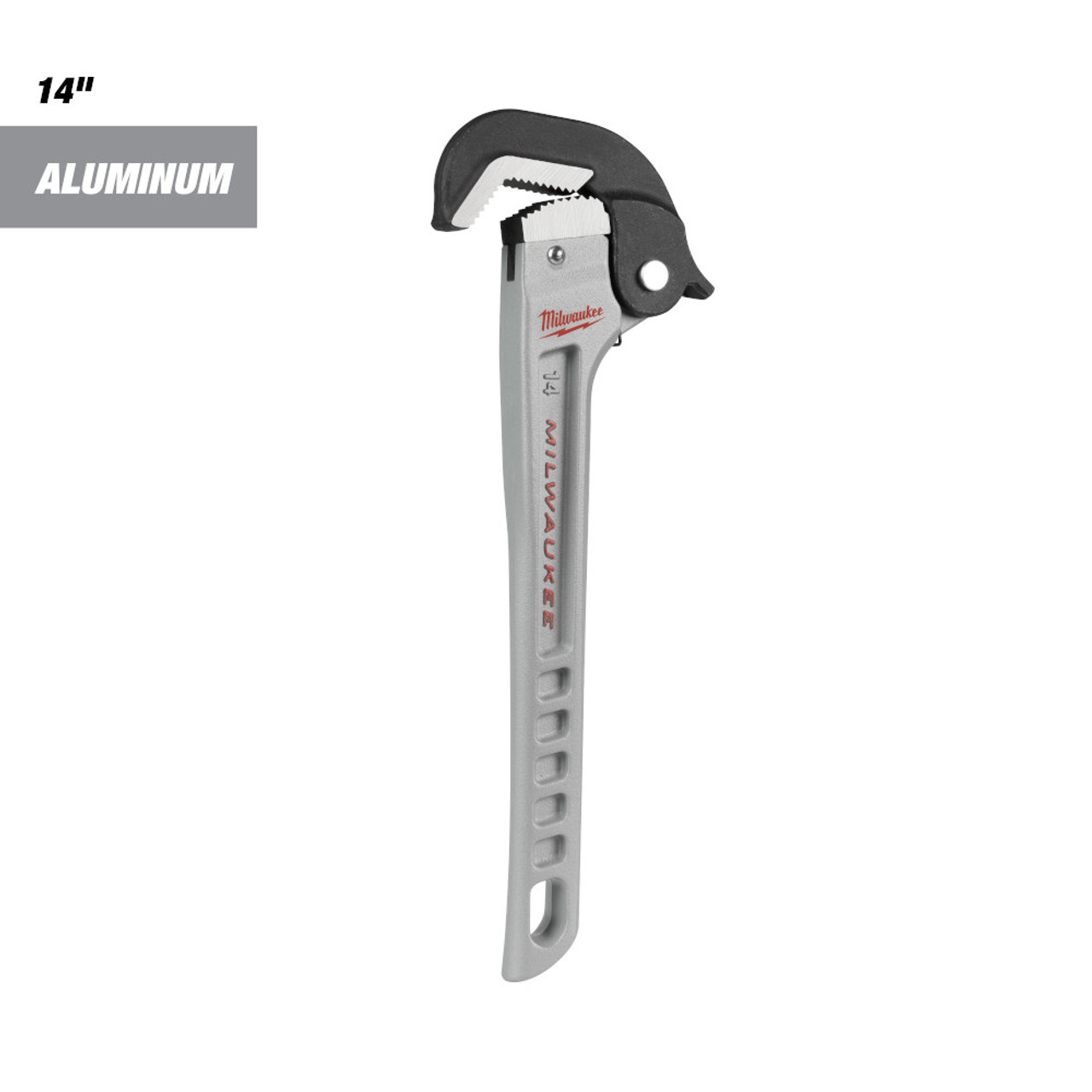 Milwaukee 48-22-7414 14 Inch Aluminum Self-Adjusting Pipe Wrench Milwaukee 48-22-7414 14 Inch Aluminum Self-Adjusting Pipe Wrench