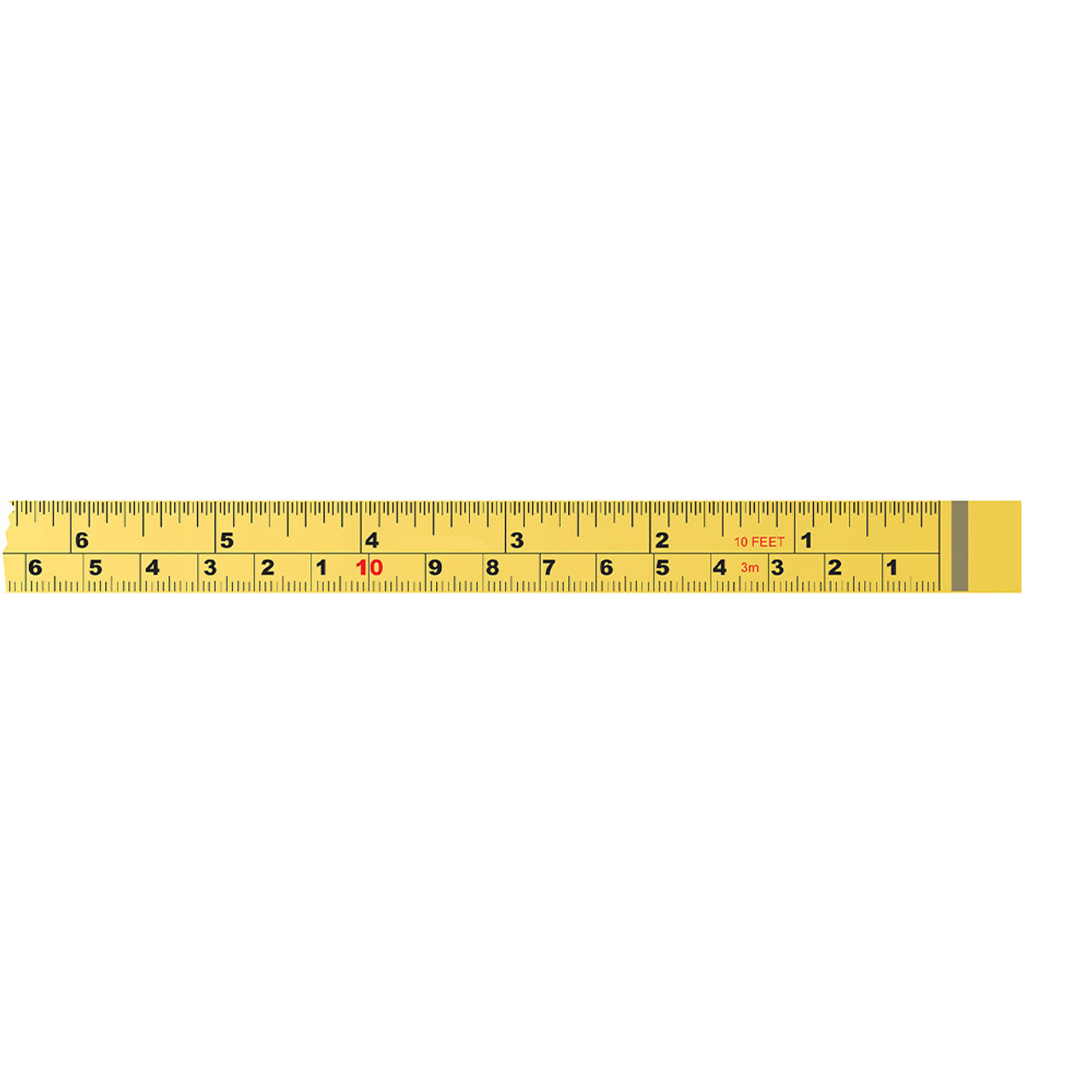 ROK 28396 SAE/Metric Self-Adhesive Tape Measure - Right to Left