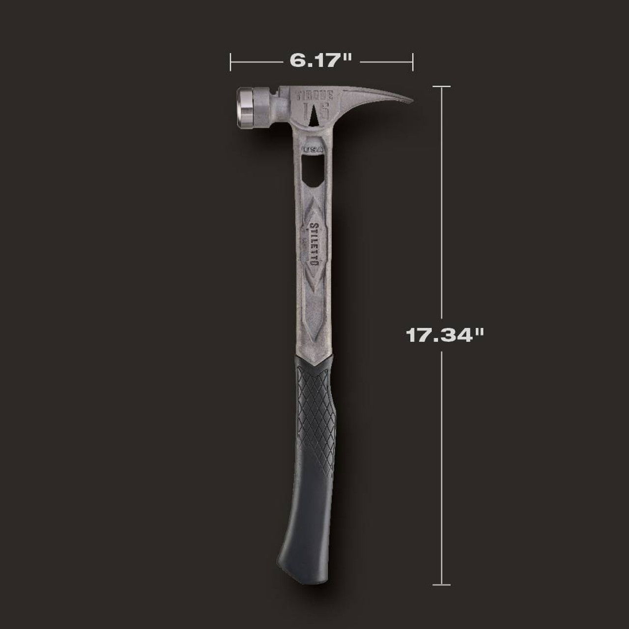 Stiletto STTIB15SC 15oz Titanium Smooth Face Framing Hammer with Curved Handle Stiletto STTIB15SC 15oz Titanium Smooth Face Framing Hammer with Curved Handle