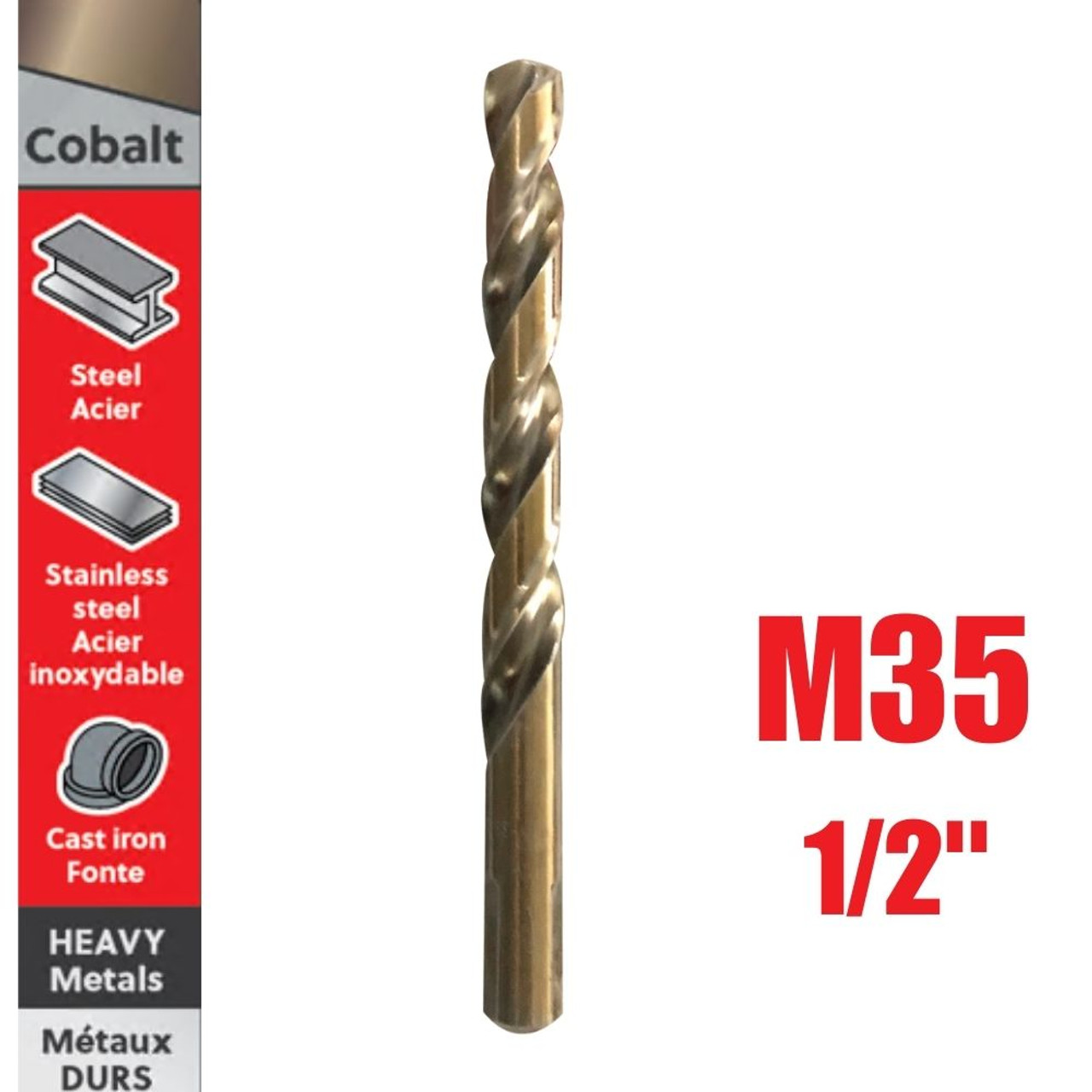 Truwerx 53229 1/2 inch M35 Cobalt Drill Bit