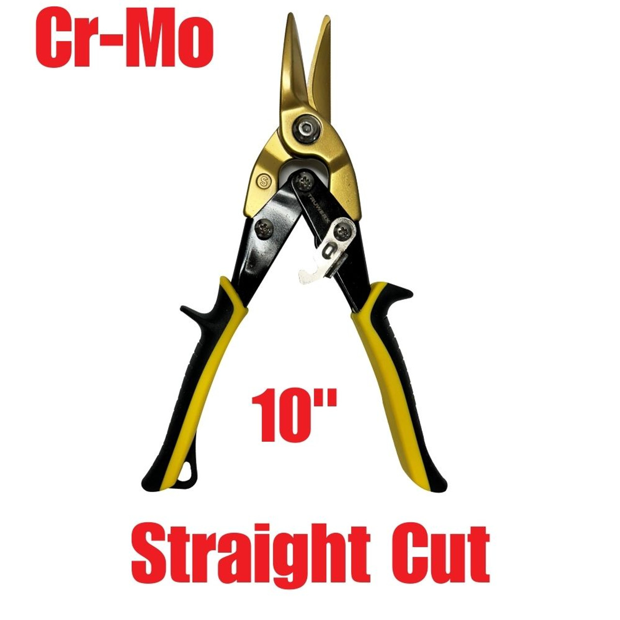 Truwerx 32008 10 Inch Cr-Mo Straight Cut Aviation Snips