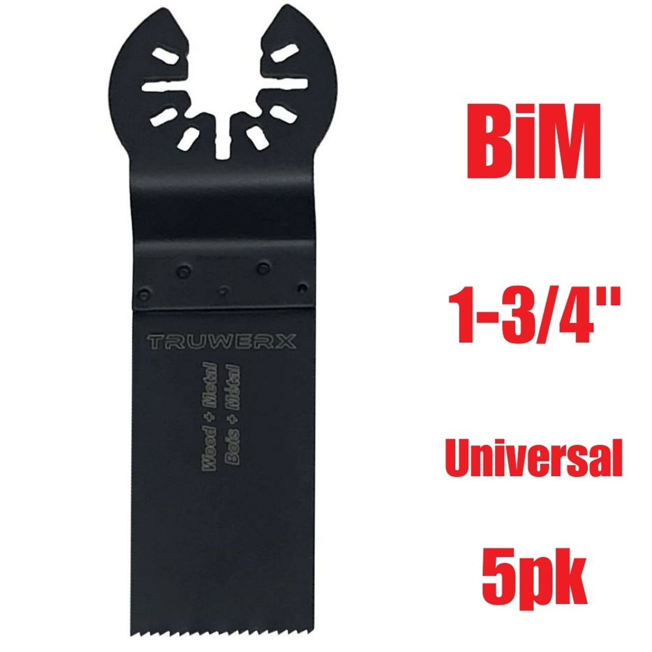 Truwerx 44020 1-3/4 inch Bi-Metal Flush Cut Blades - 5 Pack